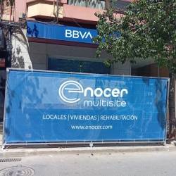 lona vallado obra